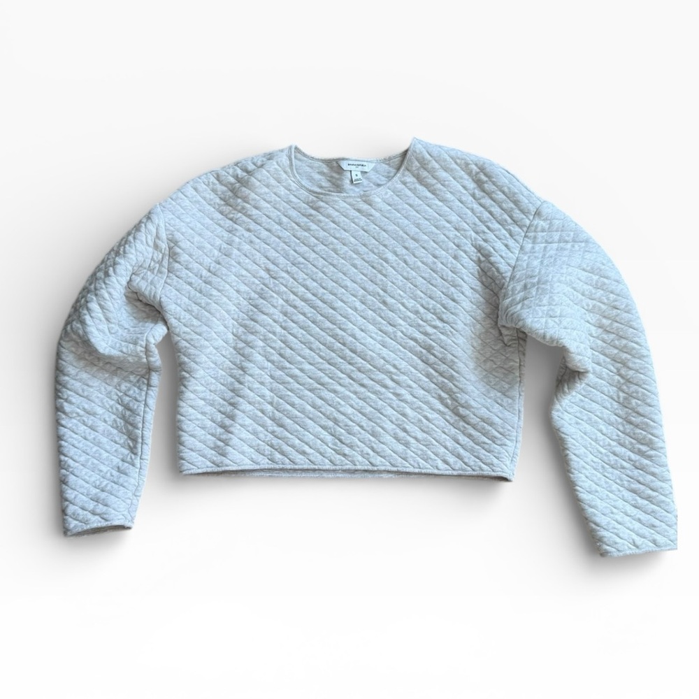 Banana Republic Gray Quilted Top